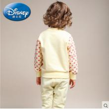 童装迪士尼女童 波点袖拼接运动套装 儿童套装