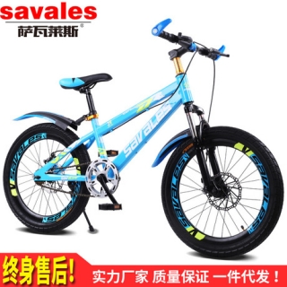 工厂直销 儿童的自行车 18寸山地车 碟刹减震单速儿童单车
